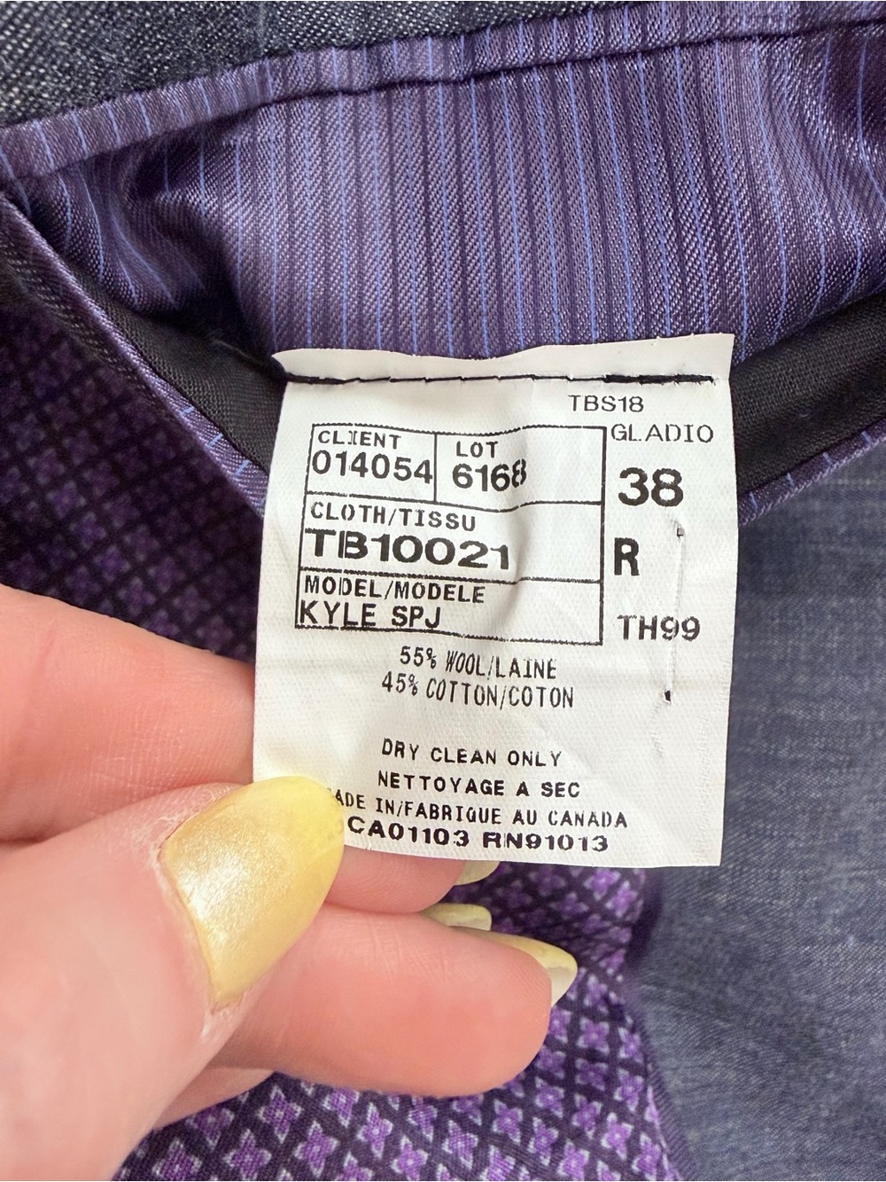 Ted Baker Endurance Kyle SPJ Gladio Blazer Sports Coat Wool Cotton Blue 38R - Picture 8 of 10